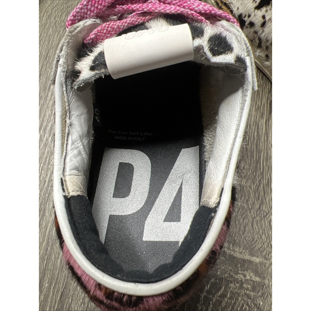 P448 John Low Top Sneakers Multifur Calf Pony Leather Womens US 10 EU 40 EUC! - Picture 12 of 14